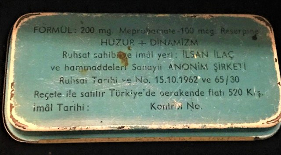 SERPAMAT KAPSUL İLAC BOŞ TENEKE SÜRGÜLÜ KAPAKLI İLAC KUTUSU