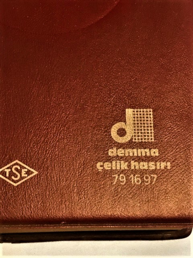 TSE DEMMA CELİK HASIRI ÇİLT KAPLI CİZGİSİZ NOT DEFTERİ