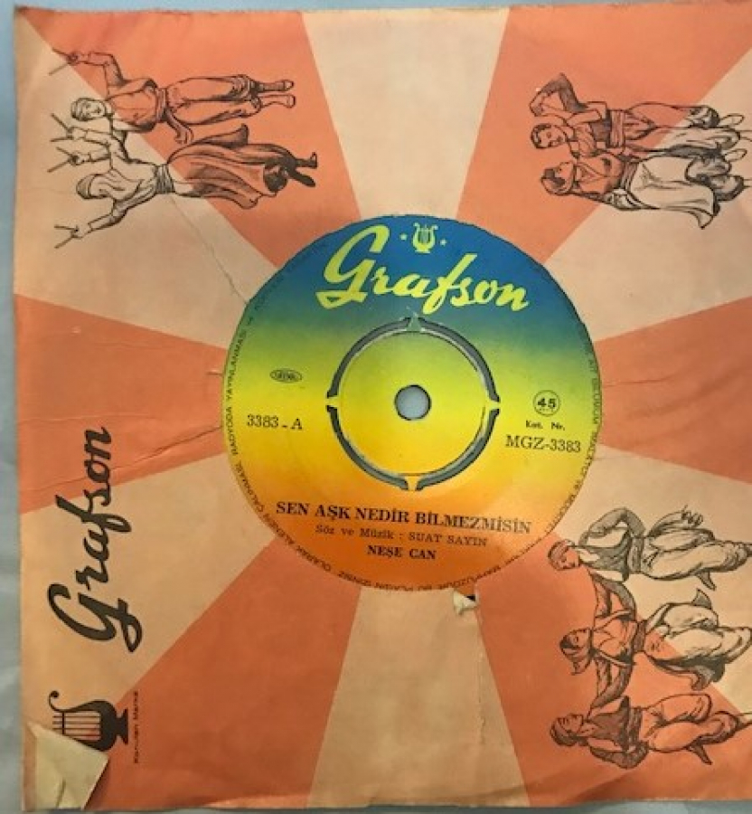 NEŞE CAN ALIN YAZISI SİLİNMEZ-SEN AŞK NEDİR BİLMEZMİSİN 45 LİK PLAK