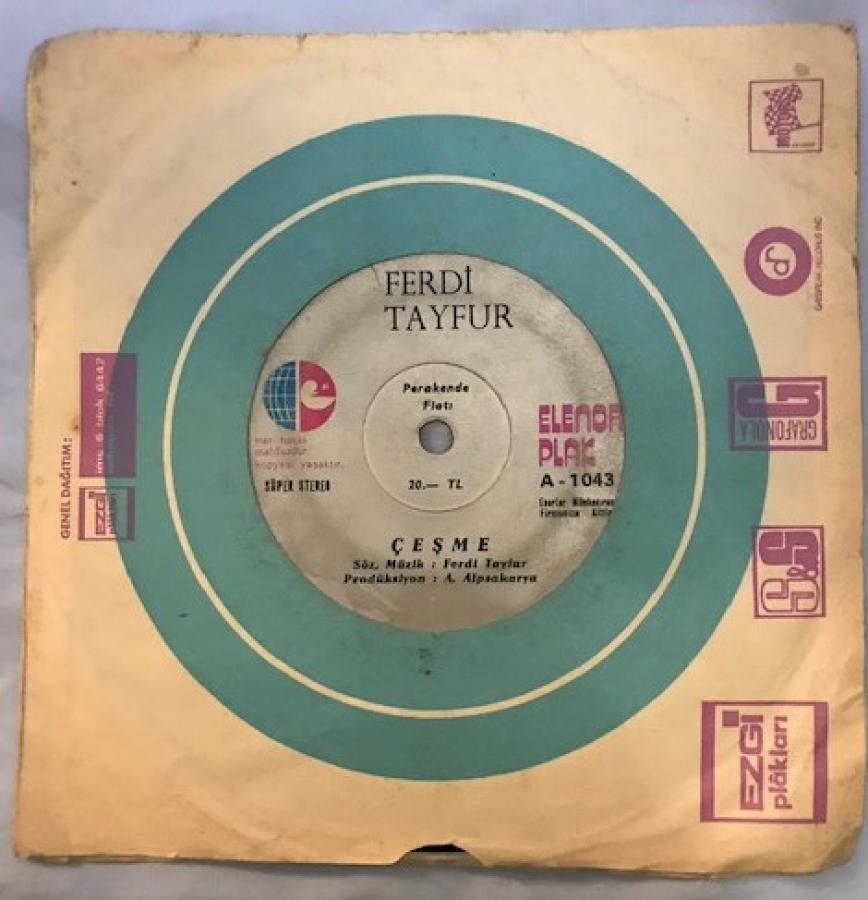 FERDİ TAYFUR ÇEŞME-MUHTAC ETME BENİ 45 LİK PLAK 