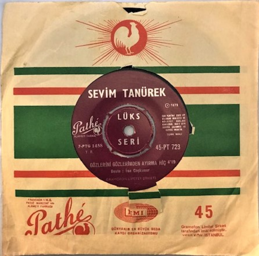 SEVİM TANÜREK BEN GÜRBETTE DEGİLİM - GÖZLERİNİ GÖZLERİMDEN AYIRMA HİÇ 45 LİK PLAK