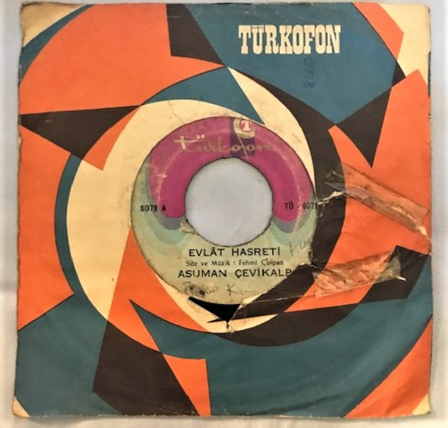 ASUMAN CEVİKALP EVLAT HASRETİ-BİR FİNCAN KAHVE OLASAM 45 LİK PLAK