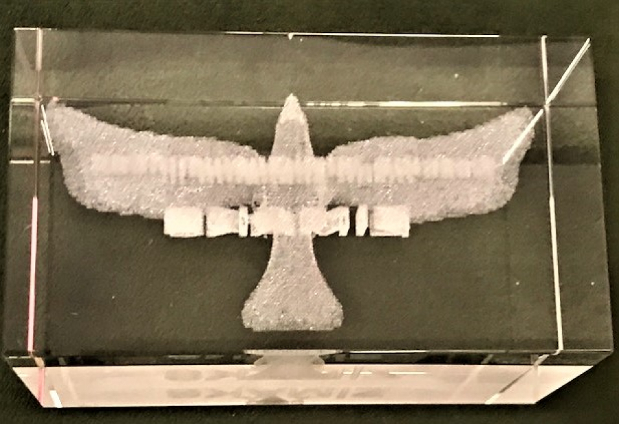 MASA UZERİ ZİMAKS REKLAMLI CAM KAGIT AGIRLIGI