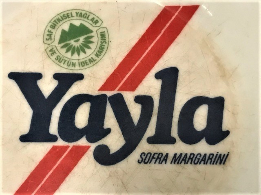 MELAMİN YAYLA SOFRA MARGARİNİ YAG REKLAMLI COCUK MAMA YEMEK TABAGI