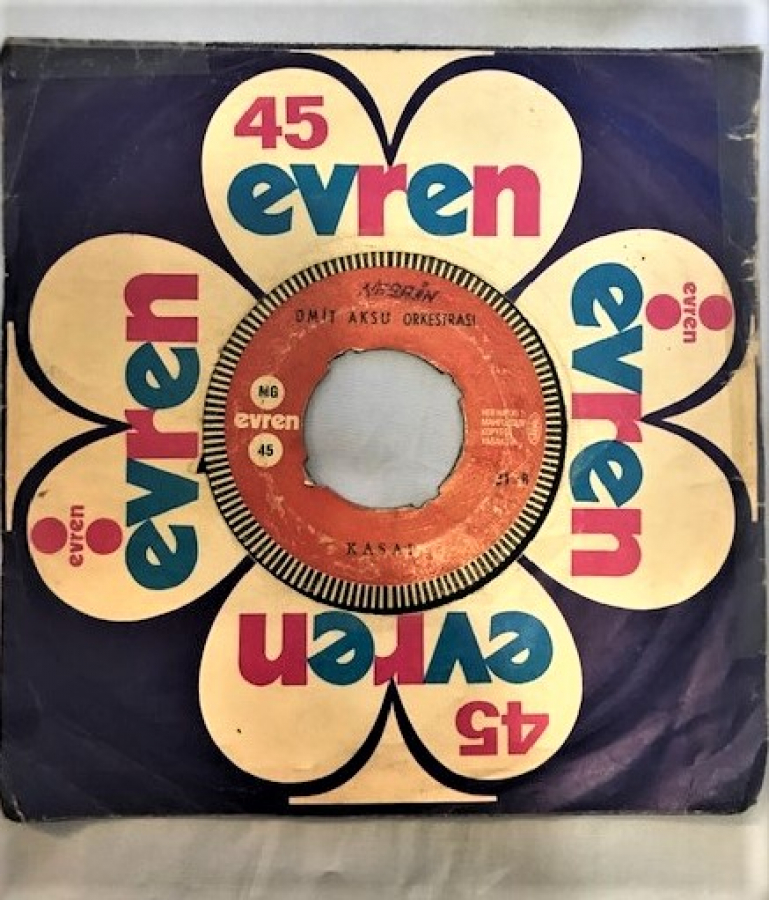 ÜMİT AKSU ORKESTRASI KASAP HAVASI-ORYANTAL ARABEST 45 LİK PLAK