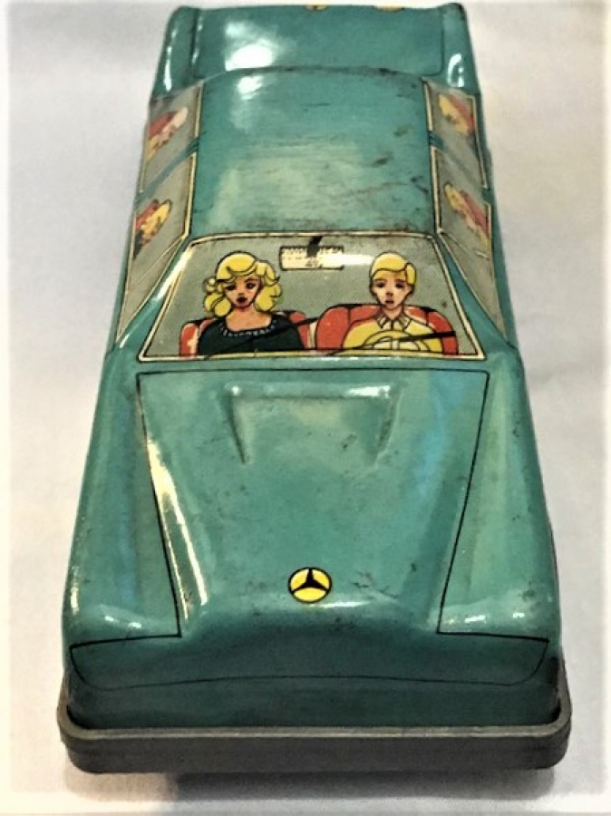 YERLİ TENEKE GÜREL MERCEDES OYUNCAK ARABA