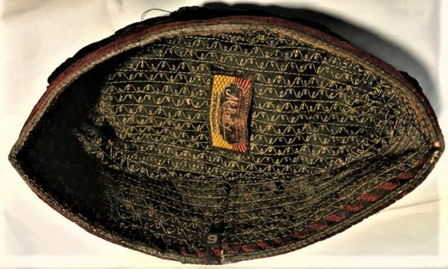 BAŞKAN ŞAPKA SİYAH BORDO RENKLERDE İÇ ASTARLI ETİKETLİ AP PAİLY PRESİDENT