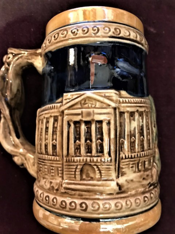 TANKART LONDRA KOPRÜSÜ TEMALI KUPA SIRLI SERAMİK FESTİVAL BARDAK