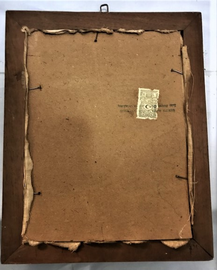 İPEK ÜZERİNE İGNE İŞİ CİÇEKLER İMZALI