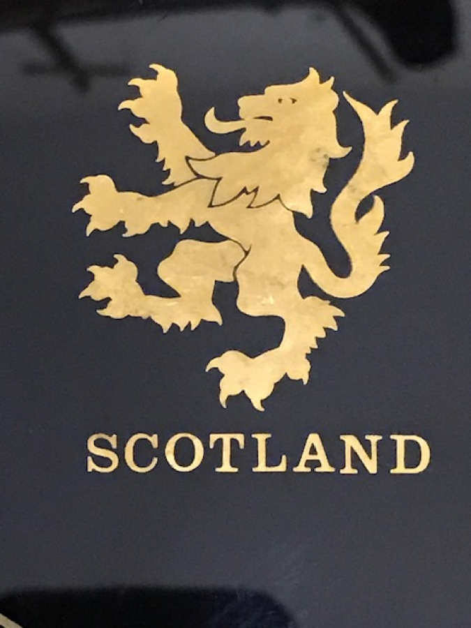 SCOTLAND CAM DUVAR TABAK TARİHİ YERLERİN RESİMLERİ ALTIN CEKME 