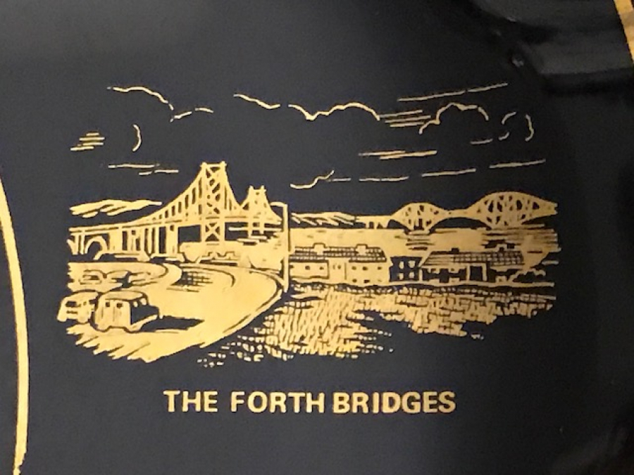 SCOTLAND CAM DUVAR TABAK TARİHİ YERLERİN RESİMLERİ ALTIN CEKME 