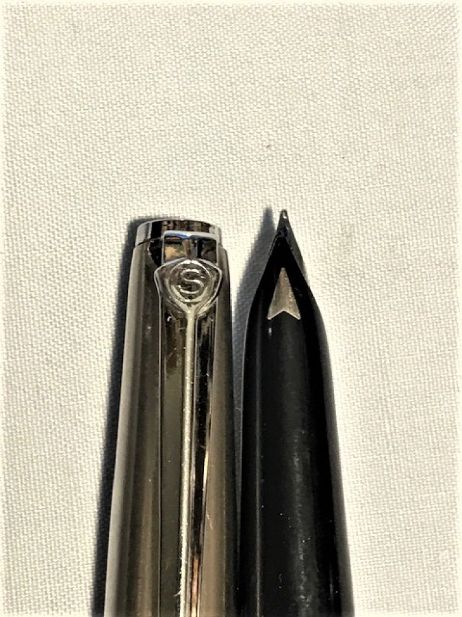 SCRİKSS POMPALI DOLMA KALEM METAL KROM KAPAK SİYAH GÖVDE METAL UC