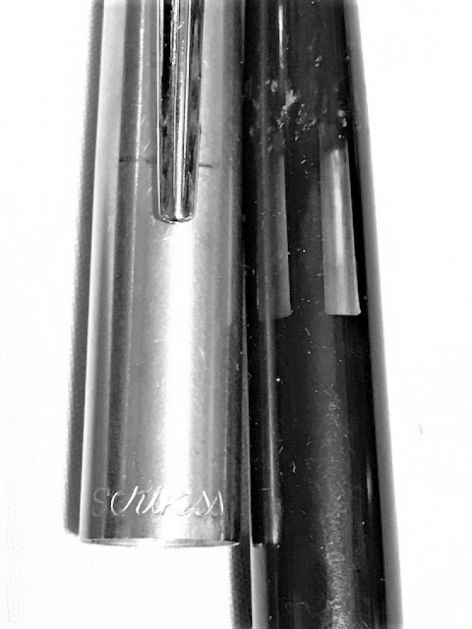 SCRİKSS POMPALI DOLMA KALEM METAL KROM KAPAK SİYAH GÖVDE METAL UC