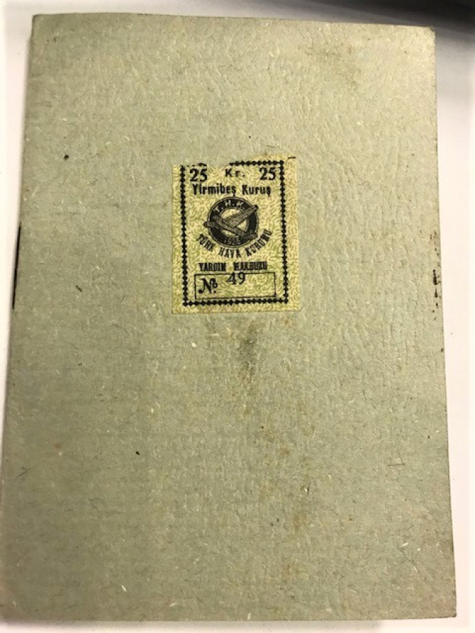 1961 BİSİKLETLERE MAHSUS SİCİL CÜZDANI MANİSA TRAFİK BÜROSU