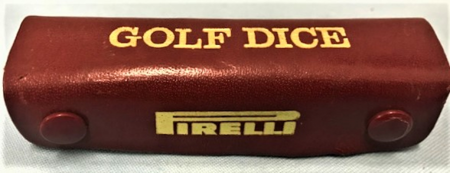 PIRELLI GOLF DICE 4 FARKLI RENKDE ZAR  REAL HIDE  MADE IN ENGLAND