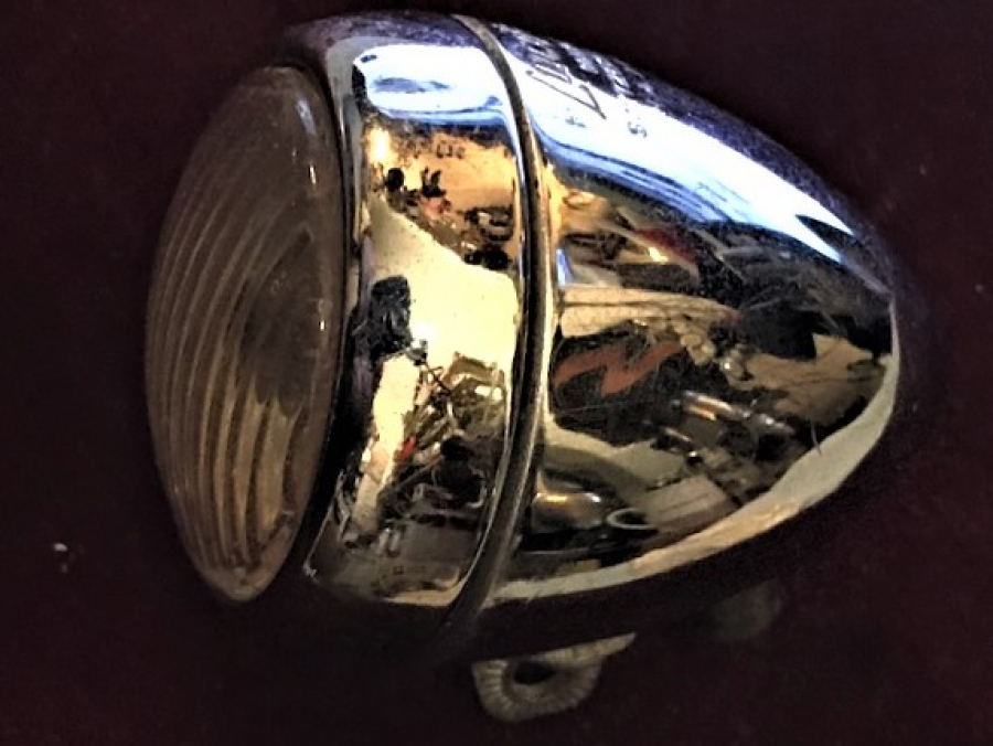 LUCİFER MADEİN SVİTZERLAND CH 4 LAMP KROM METAL BİSİKLET ÖN FAR UFAK BOYDA 