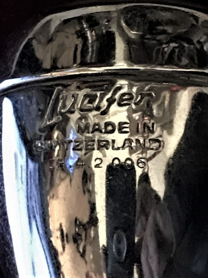 LUCİFER MADEİN SVİTZERLAND CH 4 LAMP KROM METAL BİSİKLET ÖN FAR UFAK BOYDA 
