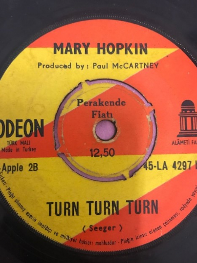 MARY HOPKİN THOSE WERE THE DAYS-TURN TURN TURN 45 LİK YABANCI PLAK
