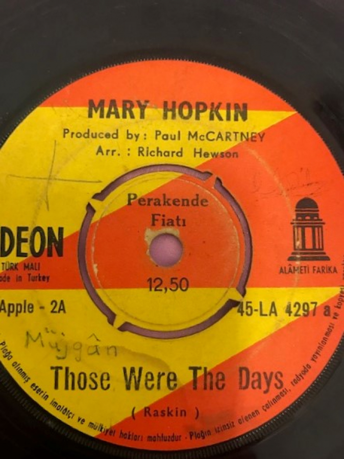MARY HOPKİN THOSE WERE THE DAYS-TURN TURN TURN 45 LİK YABANCI PLAK