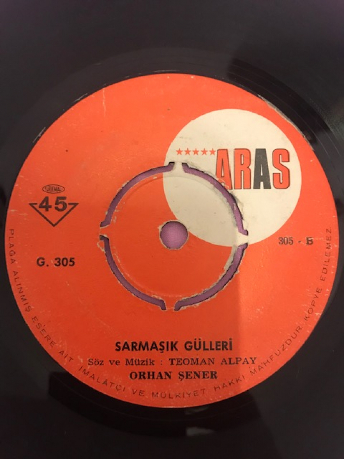 ORHAN ŞENER ŞAMAŞIK GÜLLERİ-YİTİRMİŞİM BENGÜLÜMÜ 45 LİK PLAK