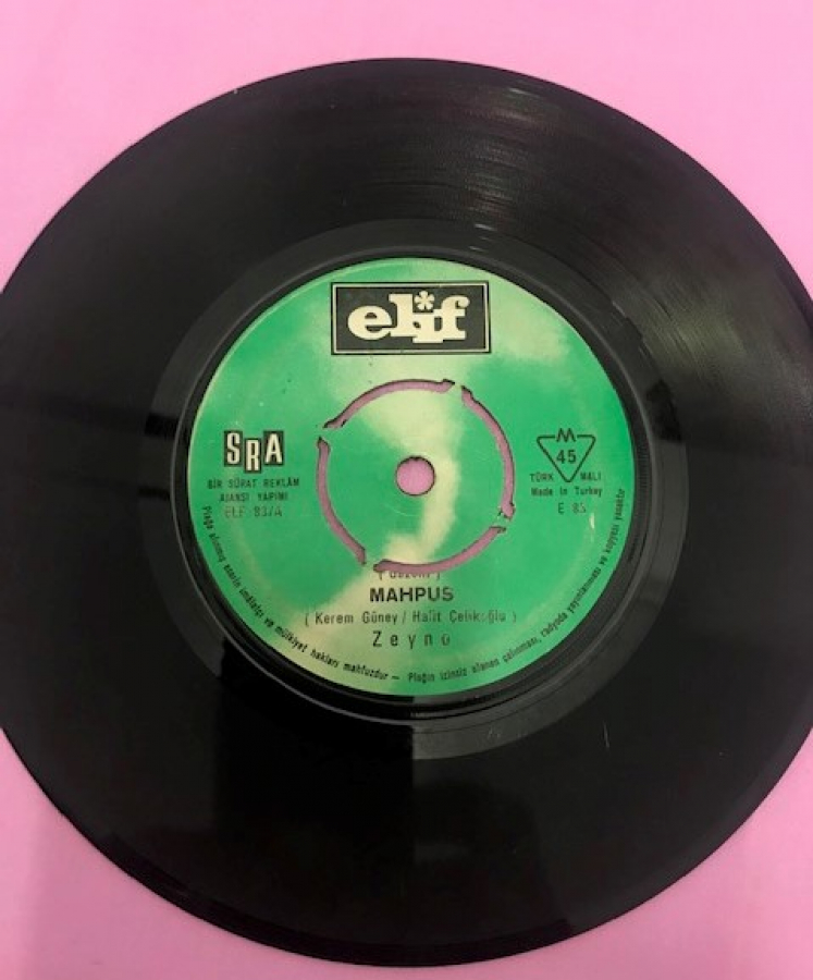 ZEYNO ALLAH AŞKINA-MAHPUS 45 LİK YERLİ PLAK 