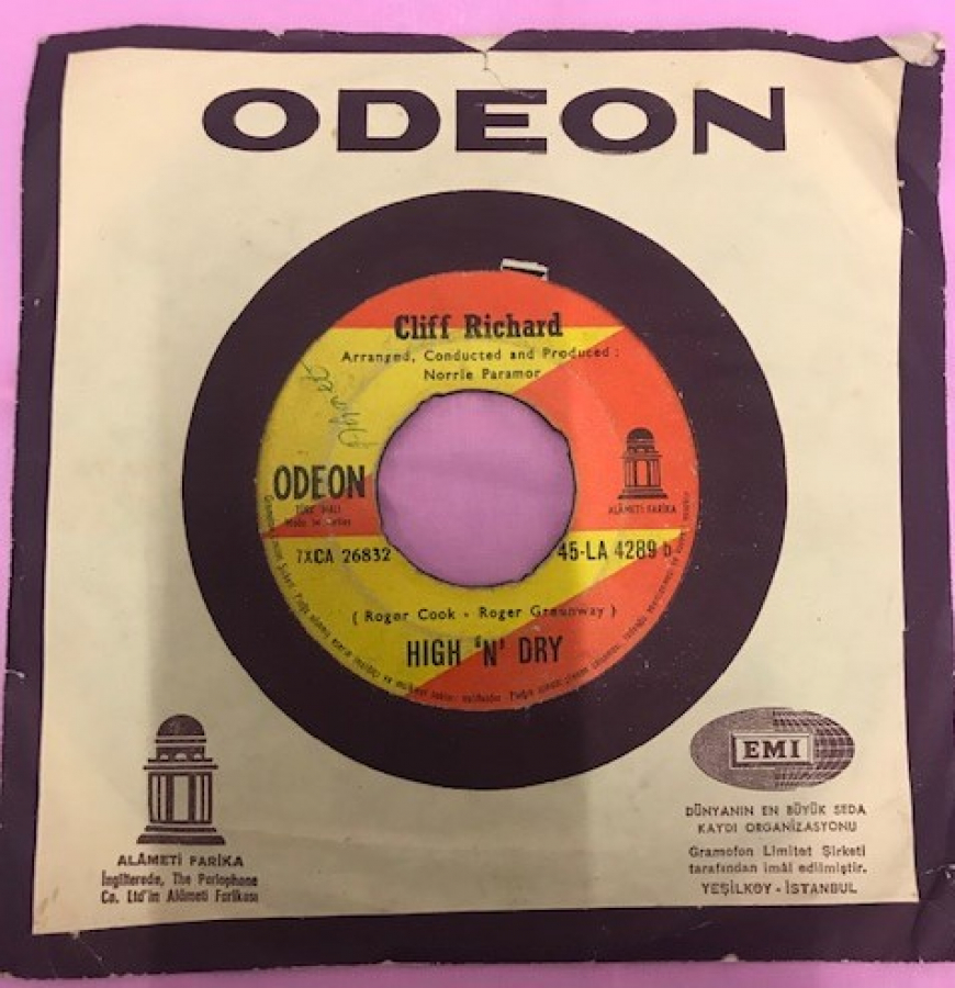 CLİFF RİCHARD HING N DRY-CONGRATULATONS 45 LİK YABANCI PLAK 