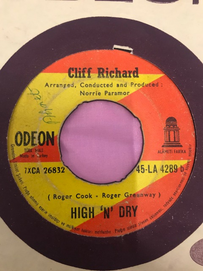 CLİFF RİCHARD HING N DRY-CONGRATULATONS 45 LİK YABANCI PLAK 