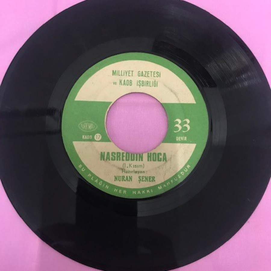 MİLLİYET GAZETESİ VE KADE İŞBİLİRLİGİ NASREDDİN HOCA 45 LİK YERLİ PLAK