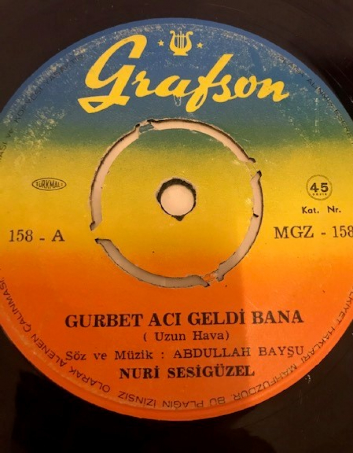 NURİ SESİGÜZEL AVCI VURMUŞ BİR CEYLANIGURBET ACI GELDİ BANA 45 LİK