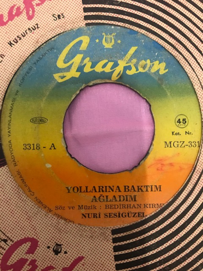 NURİ SESİGÜZEL ÖTME BÜLBÜL-YOLLARINA BAKTIM AGLADIM 45 LİK YERLİ PLAK  