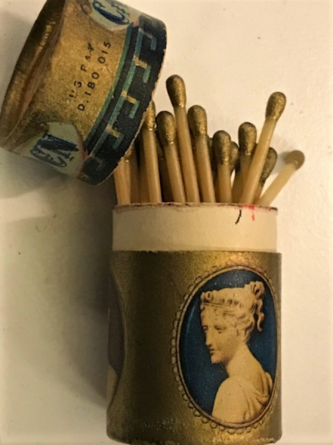 CAMEOS GOLDEN KARTON KİBRİT KUTUSU ALTIN UCLU 