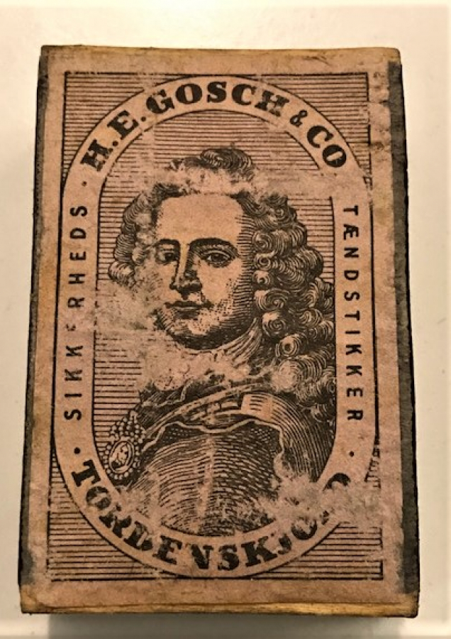 H.E GOSCH CO TORDENSKJOLD  KARTON KİBRİT KUTUSU