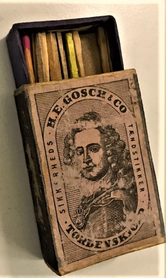 H.E GOSCH CO TORDENSKJOLD  KARTON KİBRİT KUTUSU