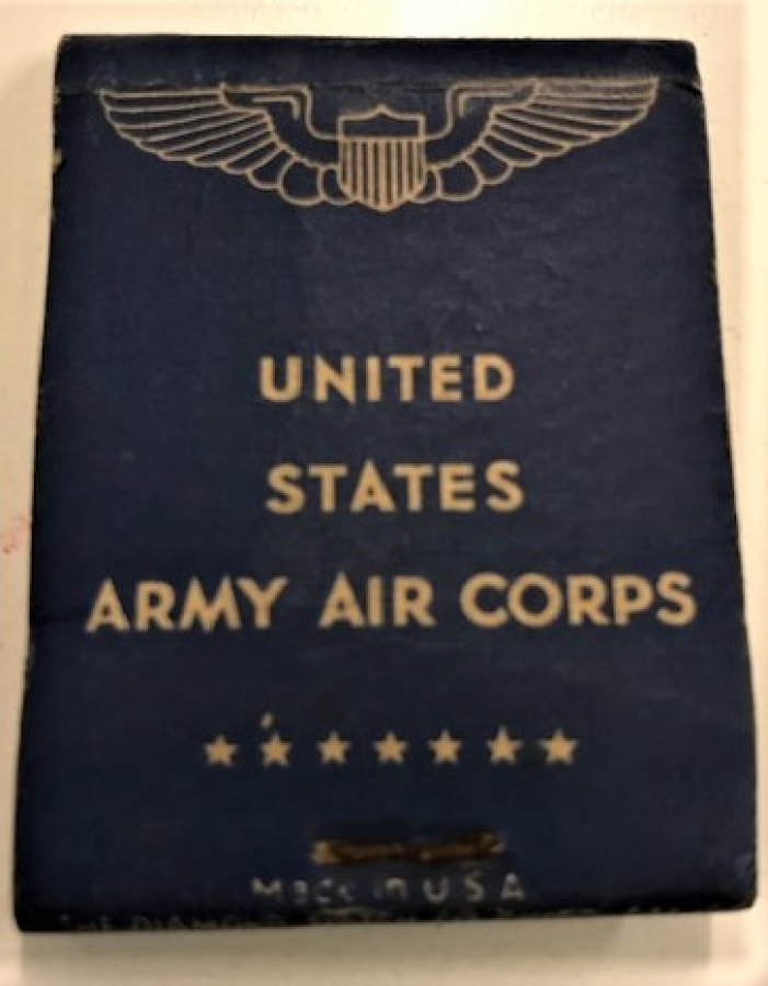 OFFİCERS CLUP MATHER FİELD CALİFORNİA UNITED STATES ARMY AIR CORPS KARTON KİBRİT