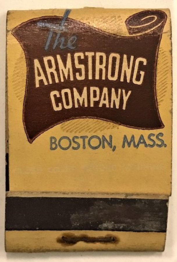 THE ARMSTRONG COMPANYBOSTON MASS HOTEL REKLAMLI KARTON KİBRİT 