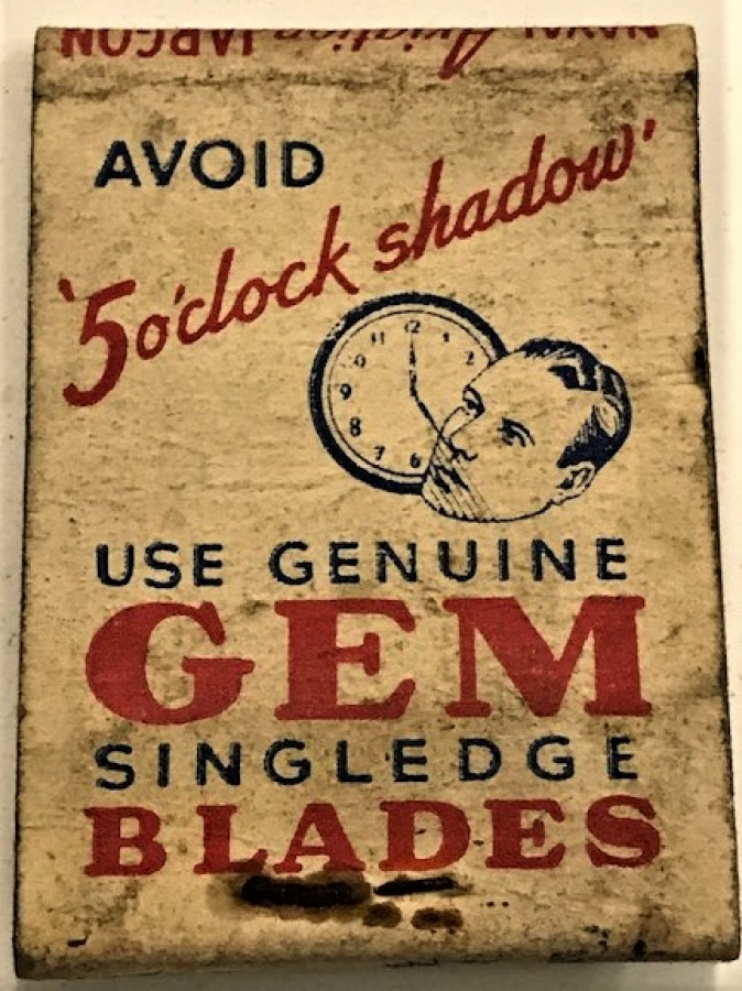 USA AMERİKAN GEM BLADES DENİZ HAVACILIK KARTON KİBRİT 