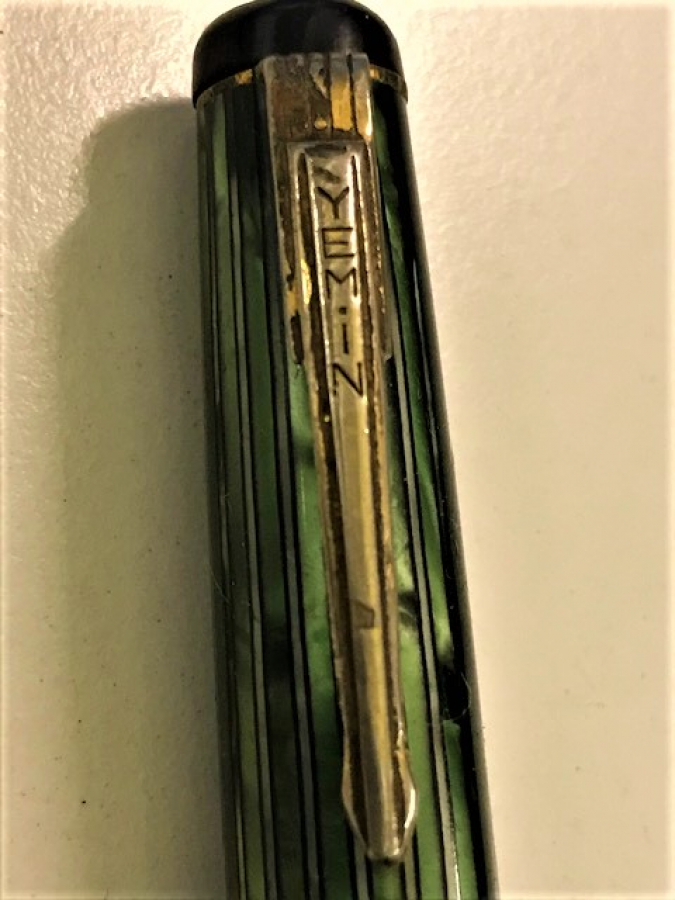 ANTİKA KOLEKSİYON NADİR YEŞİL DOLMA KALEM YEMİN TRADEMARK SKATER SPECİAL PEN PREJTİJ PİRİVAT PENCİL