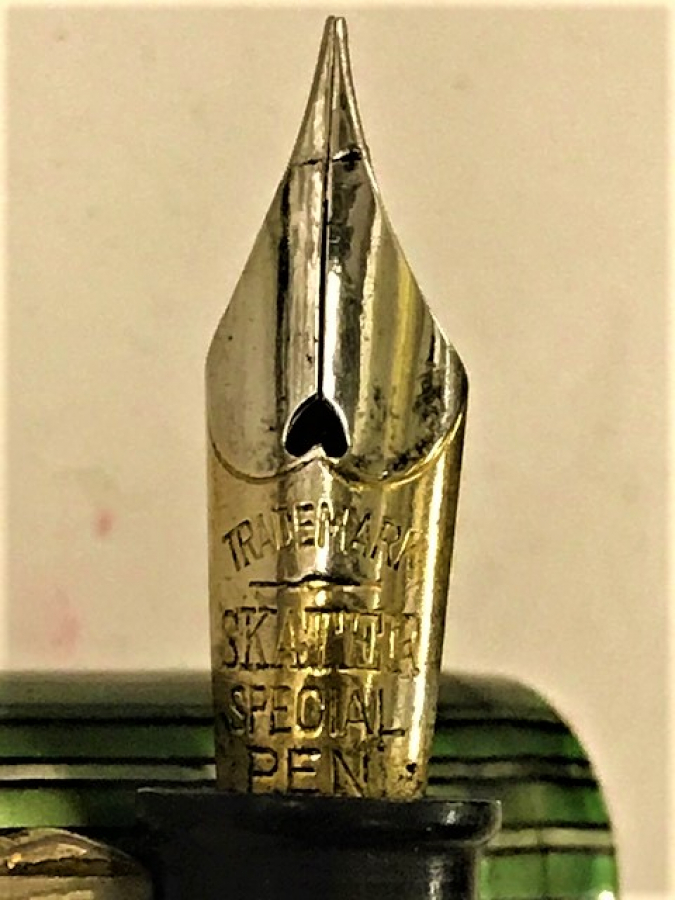 ANTİKA KOLEKSİYON NADİR YEŞİL DOLMA KALEM YEMİN TRADEMARK SKATER SPECİAL PEN PREJTİJ PİRİVAT PENCİL