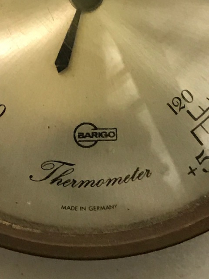 BARIGO THERMOMETER MADEIN GERMANY PİRİNC KASA 7 CM CAP