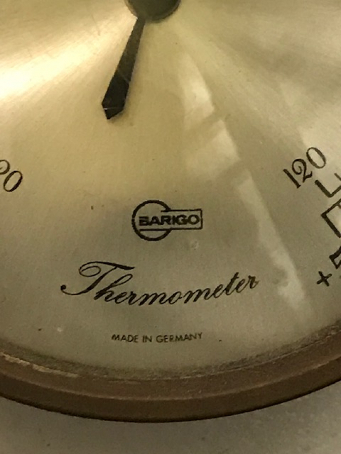 BARIGO THERMOMETER MADEIN GERMANY PİRİNC KASA 7 CM CAP
