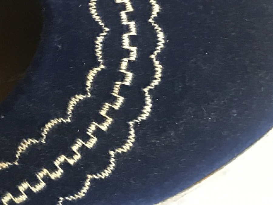 GELİN TERLİGİ LACİVERT KADİFE ÜZERİ İŞLEMELİ 36 NUMARA MANTAR TABANLI YUKSEK TOPUK TERLİK