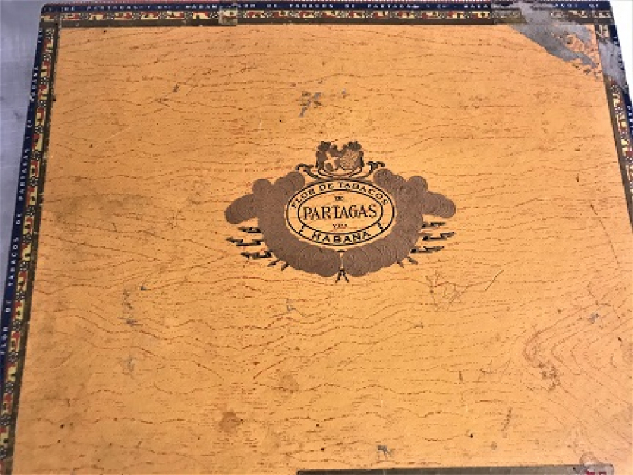 PARTAGAS HAVANA CUBA AHŞAP KAPAKLI 25 LİK BOŞ AHŞAP PURO KUTUSU