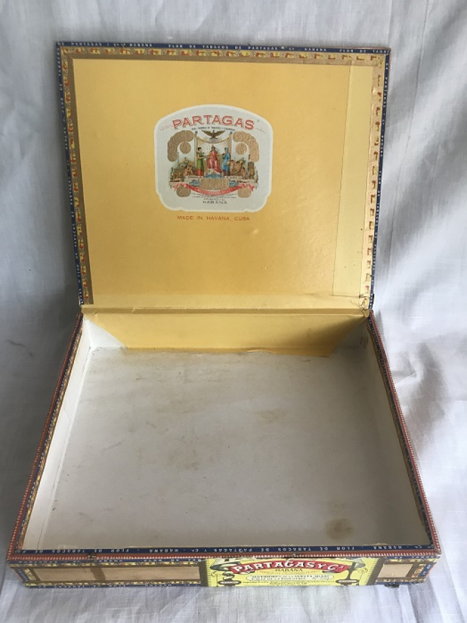 PARTAGAS HAVANA CUBA AHŞAP KAPAKLI 25 LİK BOŞ AHŞAP PURO KUTUSU