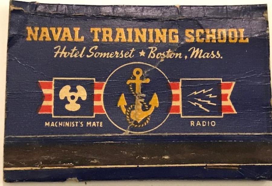 NAVAL TRAİNİNG SCHOOL REKLAMLI KARTON KİBRİT
