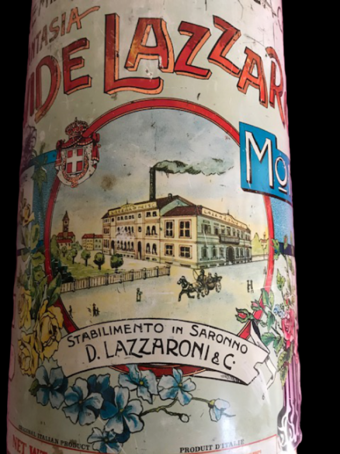 TENEKE KAPAKLI SİLİNDİR KUTU İTALYAN DAVİDE LAZZARONİ