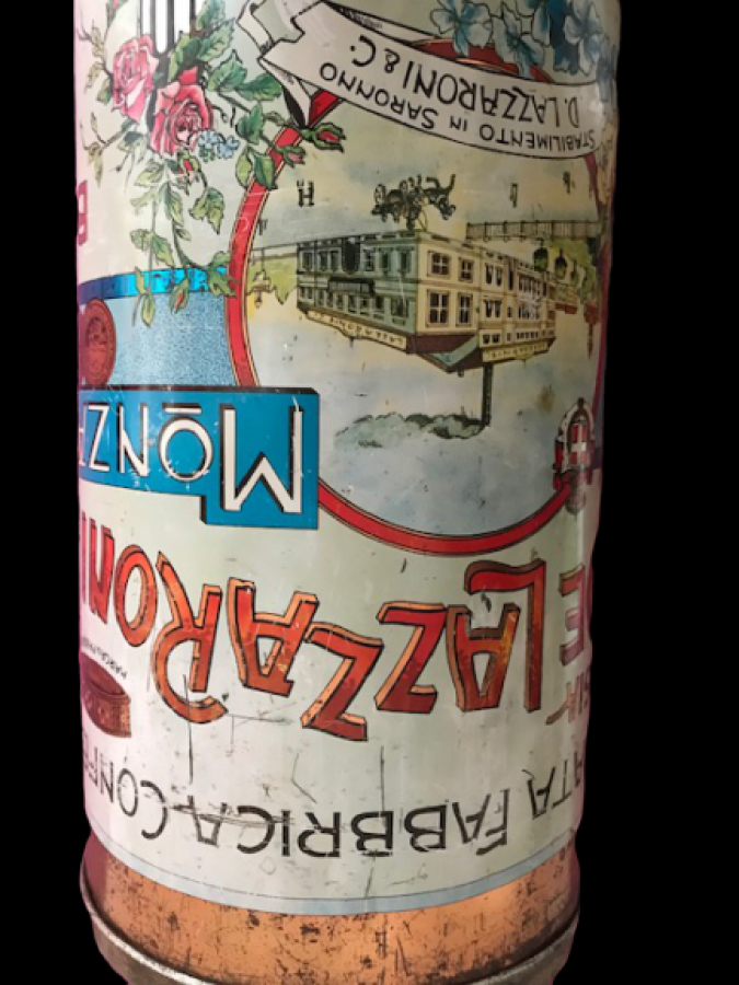 TENEKE KAPAKLI SİLİNDİR KUTU İTALYAN DAVİDE LAZZARONİ