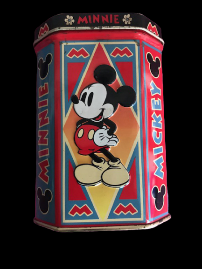 TENEKE KAPAKLI KUTU MİCKEY MİNNIE MOUSE  DİSNEYLAND KAHRAMANLARI