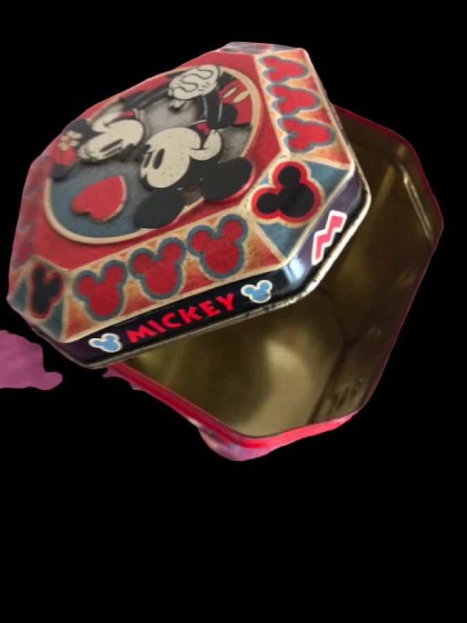 TENEKE KAPAKLI KUTU MİCKEY MİNNIE MOUSE  DİSNEYLAND KAHRAMANLARI