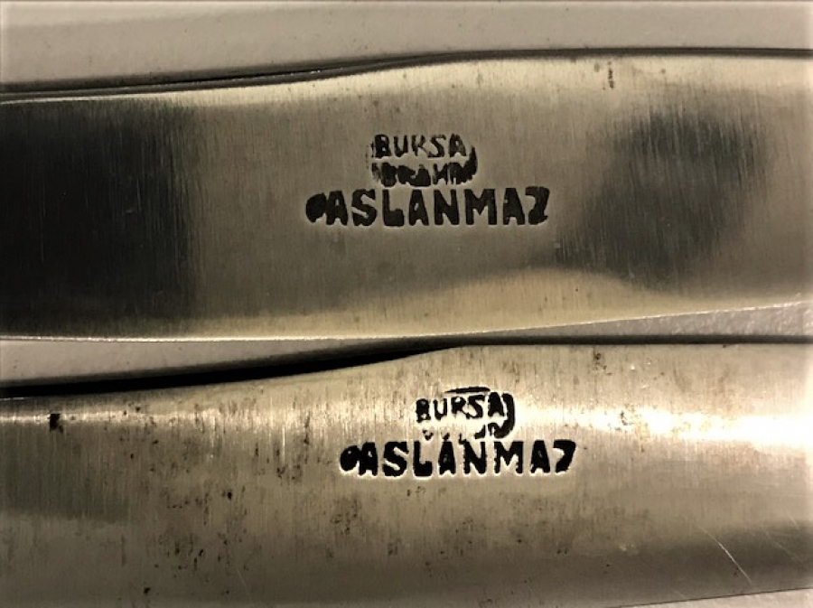 BURSA PASLANMAZ KATALIN SAPLI KAHVALTI İÇİN 2 CATAL 2 BICAK