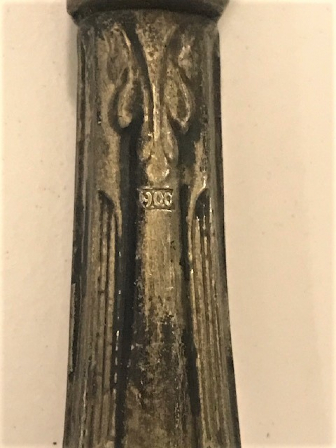 5 ADET GÜMÜŞ 900 AYAR KAHVALTI BICAGI 15 CM